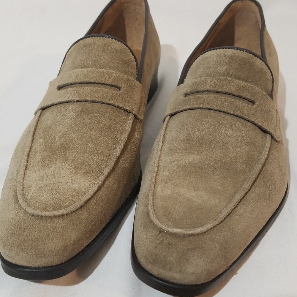 Barney's New York Suede Penny Loafers  (MSRP $455)